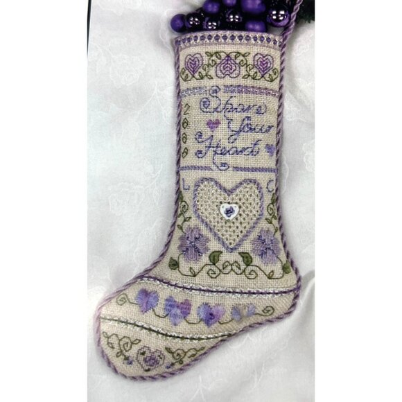 Calico Crossroads Share Your Heart Counted Thread Design By Linda Connors - Picture 2 of 3